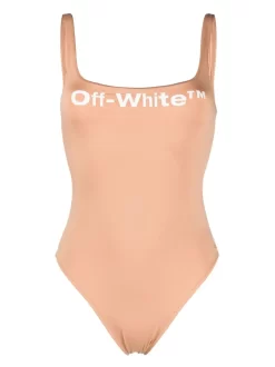 Women Off-White Logo-print Swimsuit