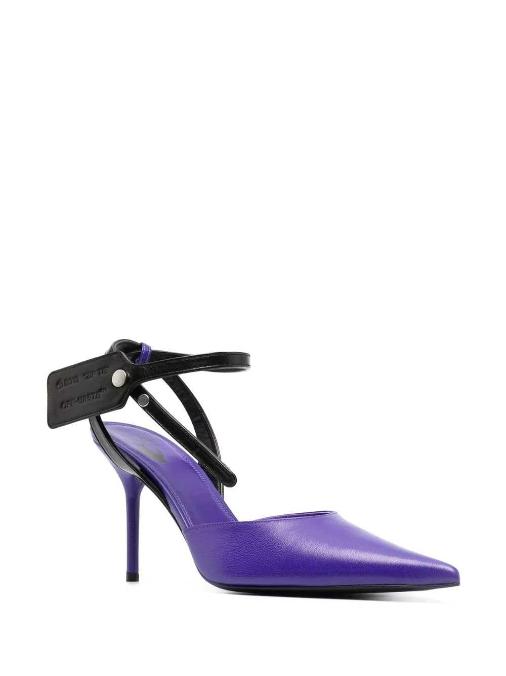 Women Off-White Pointed-toe Pumps 2 Women Off-White Pointed-toe Pumps - Image 2