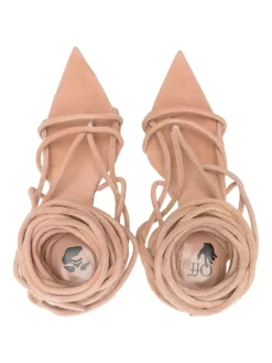 Women Off-White XX 100mm Tubular Sandals -Off-White 19084386 42103113 1000