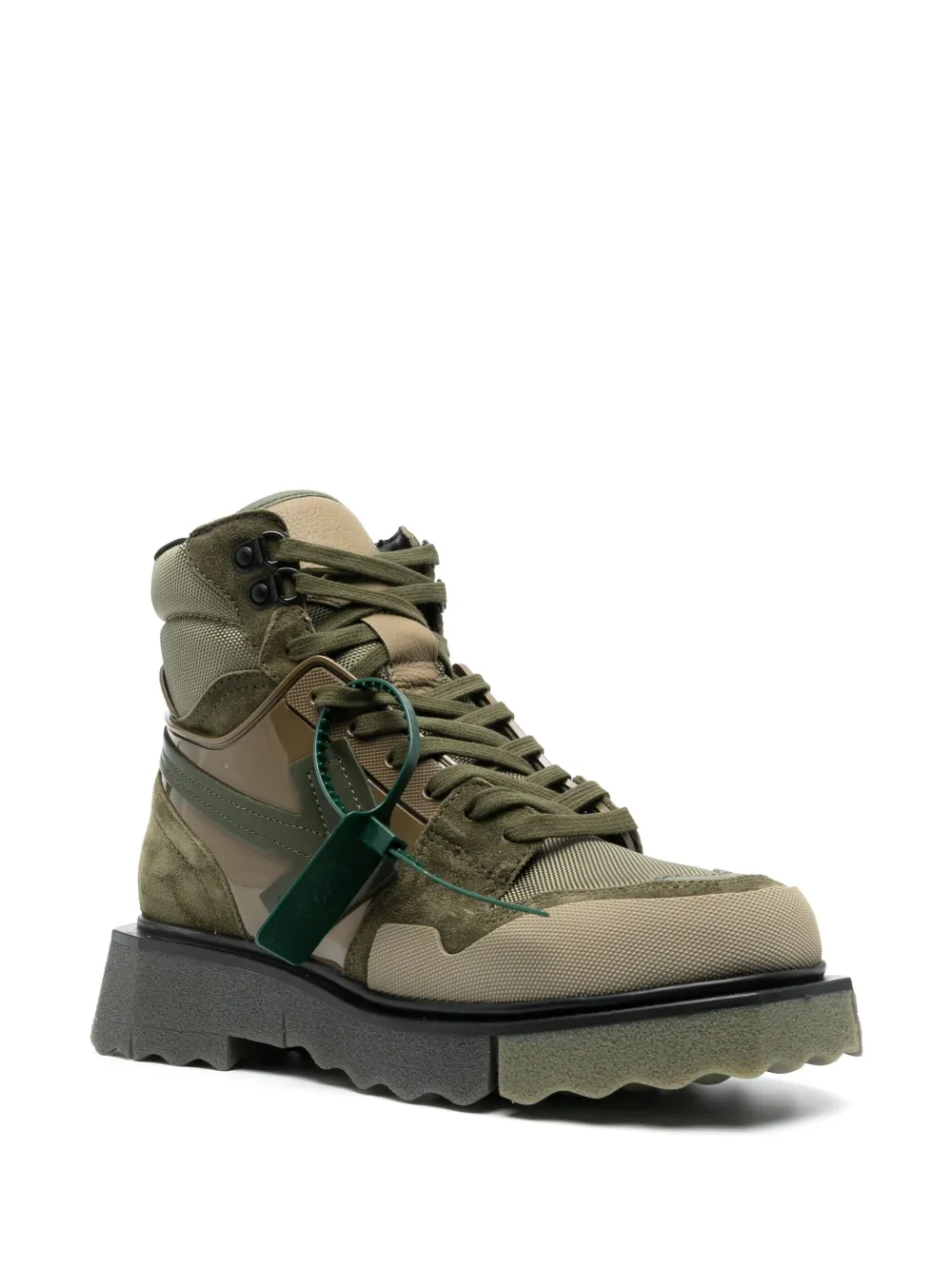 Men Off-White Hiking Sponge Camouflage Boots 2 Men Off-White Hiking Sponge Camouflage Boots - Image 2