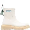 Men Off-White Sponge Ankle Boots