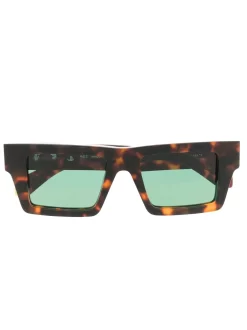 Women Off-White Nassau Square-frame Sunglasses