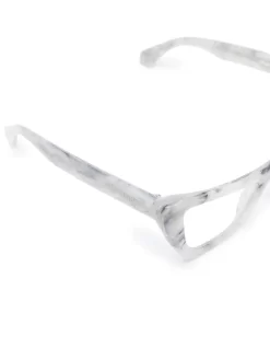 Women Off-White Marbled Cat-eye Glasses -Off-White 19236249 42327274 1000
