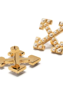 Women Off-White Pearl-embellished Earrings -Off-White 19295288 44978493 1000