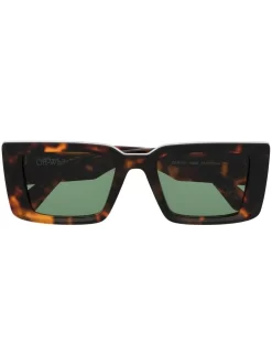 Women Off-White Savannah Rectangle-frame Sunglasses