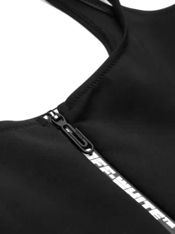 Women Off-White Logo-print Zip-up Swimsuit -Off-White 19320929 44627149 1000