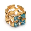 Women Off-White Multi Arrows Ring