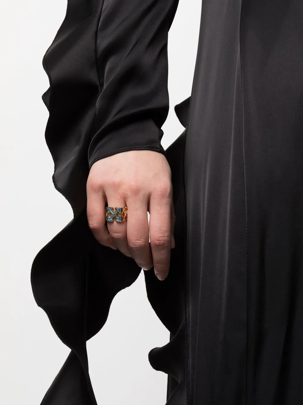 Women Off-White Multi Arrows Ring 2 Women Off-White Multi Arrows Ring - Image 2