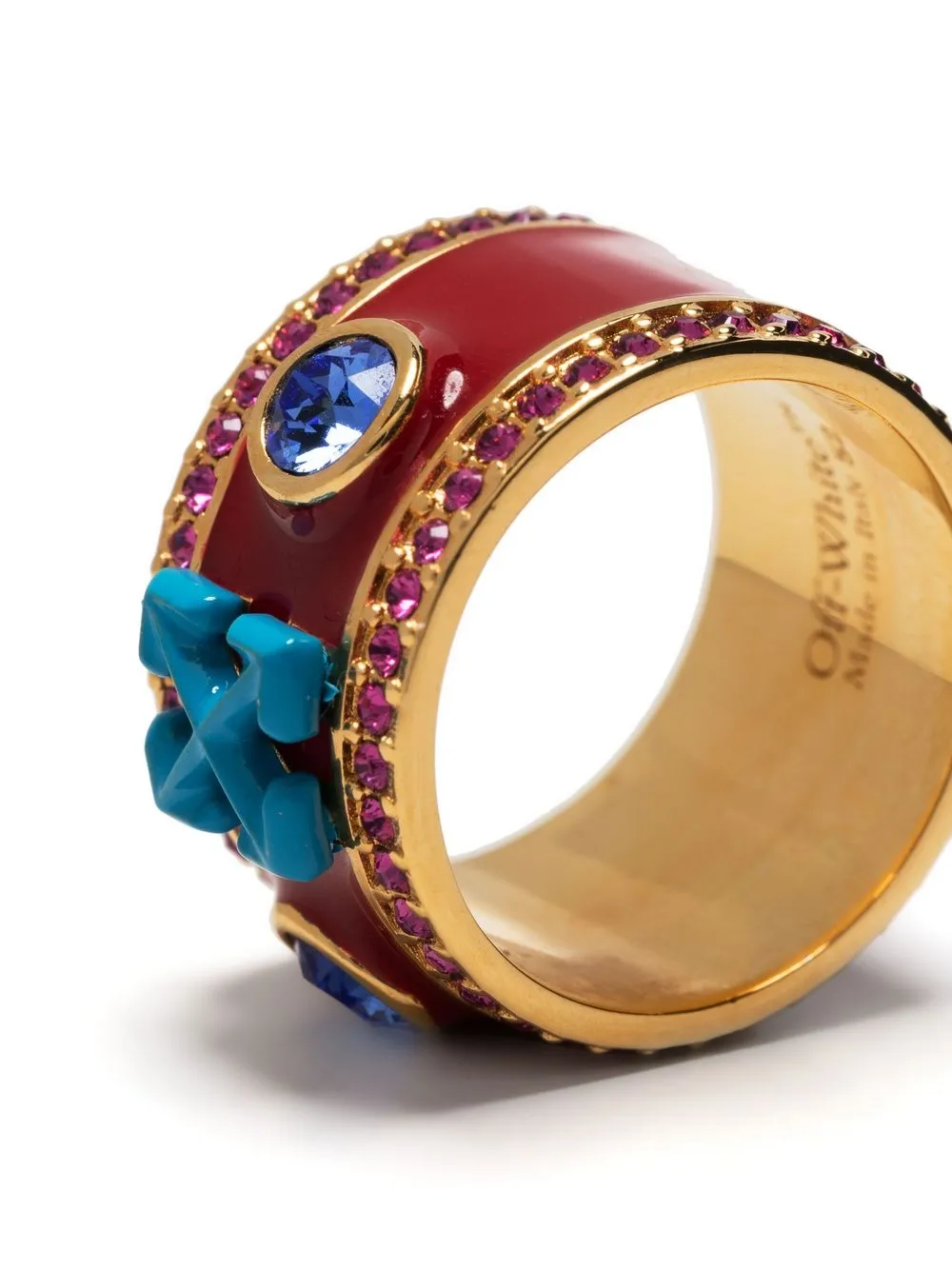 Women Off-White Arrows Crystal-embellished Ring 3 Women Off-White Arrows Crystal-embellished Ring - Image 3