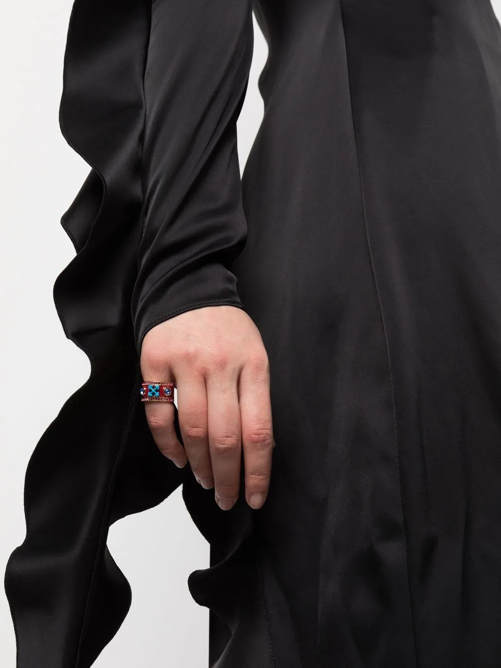 Women Off-White Arrows Crystal-embellished Ring 2 Women Off-White Arrows Crystal-embellished Ring - Image 2