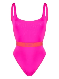 Women Off-White Logo-strap Swimsuit