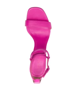 Women Off-White Pop Paperclip 100mm Leather Sandals -Off-White 19321467 45068139 1000