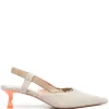 Women Off-White Pop Lollipop Slingback Pumps