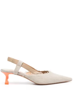 Women Off-White Pop Lollipop Slingback Pumps