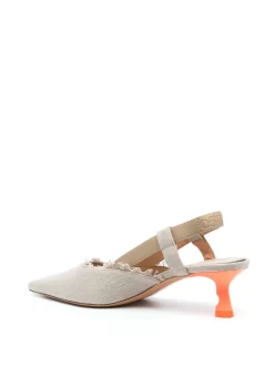 Women Off-White Pop Lollipop Slingback Pumps -Off-White 19321470 45067216 1000