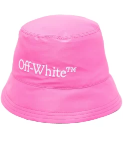 Women Off-White Embroidered-logo Bucket Hat
