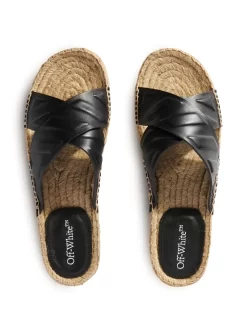 Women Off-White Diag Lea Criss-cross Espadrilles -Off-White 19322239 44213875 1000