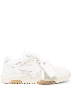 Women Off-White Slim Out Of Office Mesh Sneakers