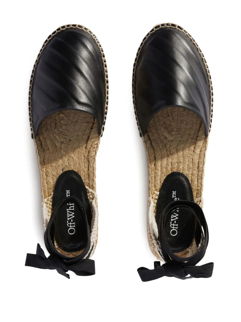 Women Off-White Diag Wraparound Espadrilles 4 Women Off-White Diag Wraparound Espadrilles - Image 4