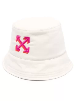 Women Off-White Arrows Logo-embroidered Bucket Hat