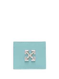 Women Off-White Logo-plaque Leather Card Holder