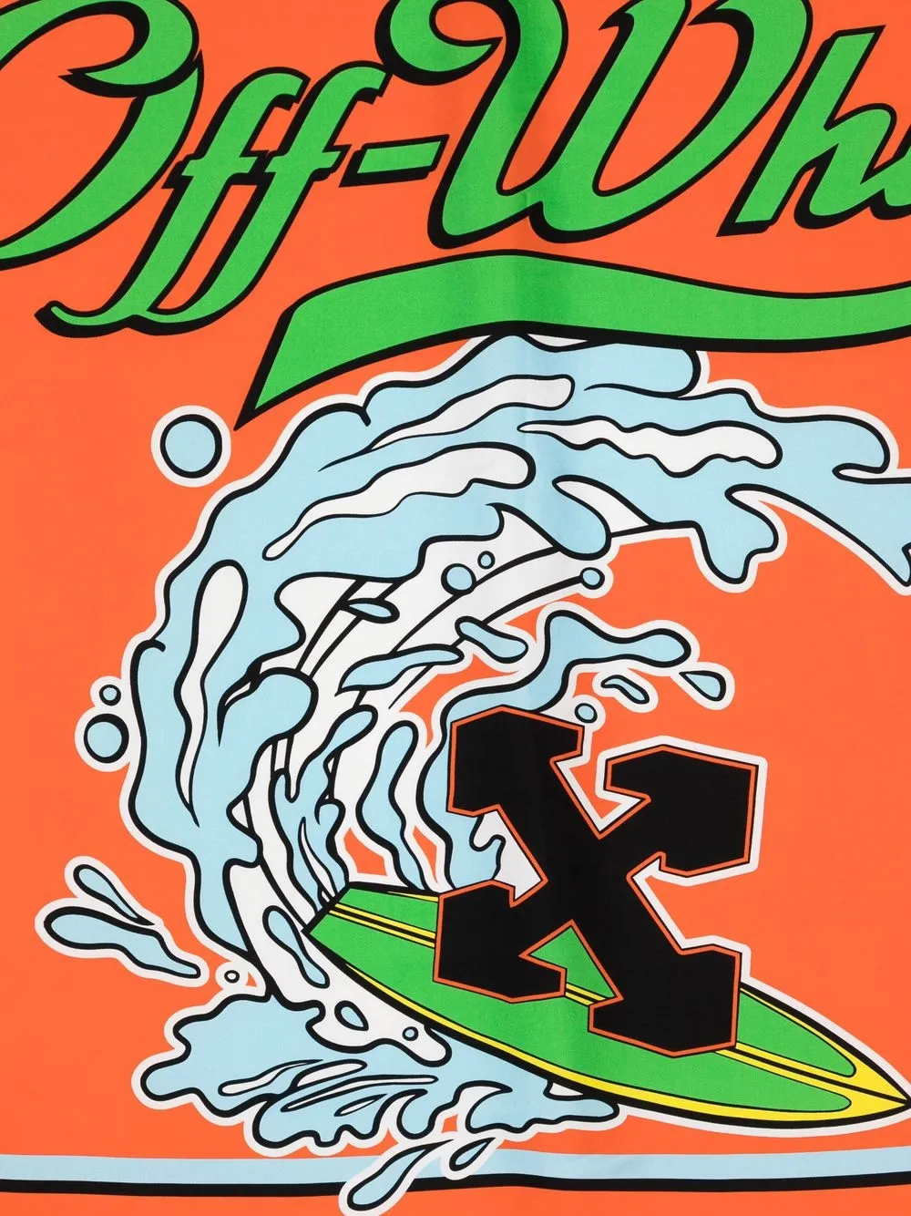 Women Off-White Logo-print Silk Scarf 2 Women Off-White Logo-print Silk Scarf - Image 2