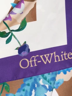 Women Off-White Floral-print Silk Scarf 5 Women Off-White Floral-print Silk Scarf -Off-White 19329024 44188814 1000