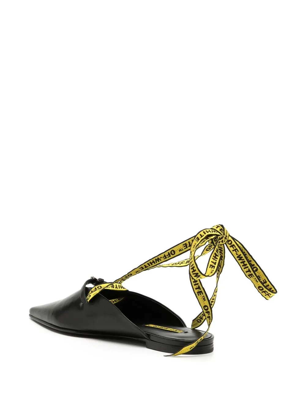 Women Off-White Slip-on Ballet Pumps 3 Women Off-White Slip-on Ballet Pumps - Image 3