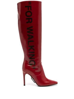 Women Off-White Knee-high &apos;For Walking&apos; Boots