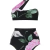 Women Off-White Floral-print Bikini