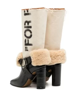 Women Off-White Printed Knee-high Boots -Off-White 19427208 43269628 1000