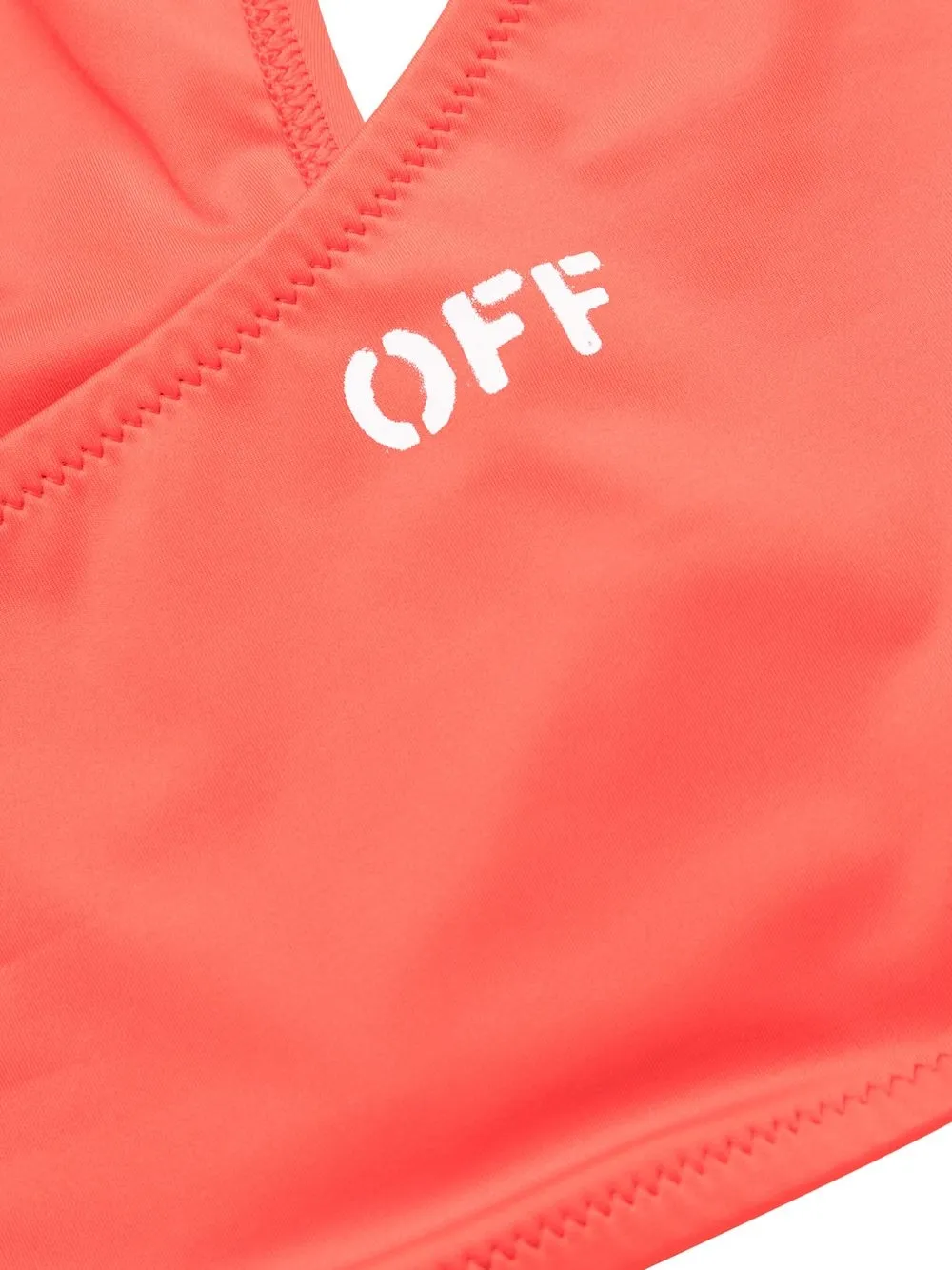 Women Off-White One-shoulder High-waisted Bikini 3 Women Off-White One-shoulder High-waisted Bikini - Image 3