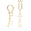 Women Off-White Logo-lettering Earrings