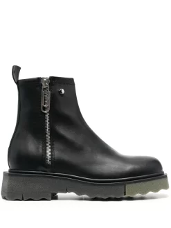 Men Off-White Sponge-effect Ankle Boots