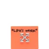 Women Off-White Logo-plaque Leather Cardholder