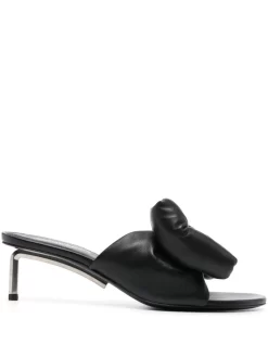 Women Off-White Allen Bow-detail Leather Mules