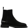 Men Off-White Logo-print Ankle Boots