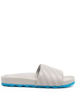 Men Off-White Diag-stripe Slides