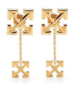 Women Off-White Arrows Drop Earrings