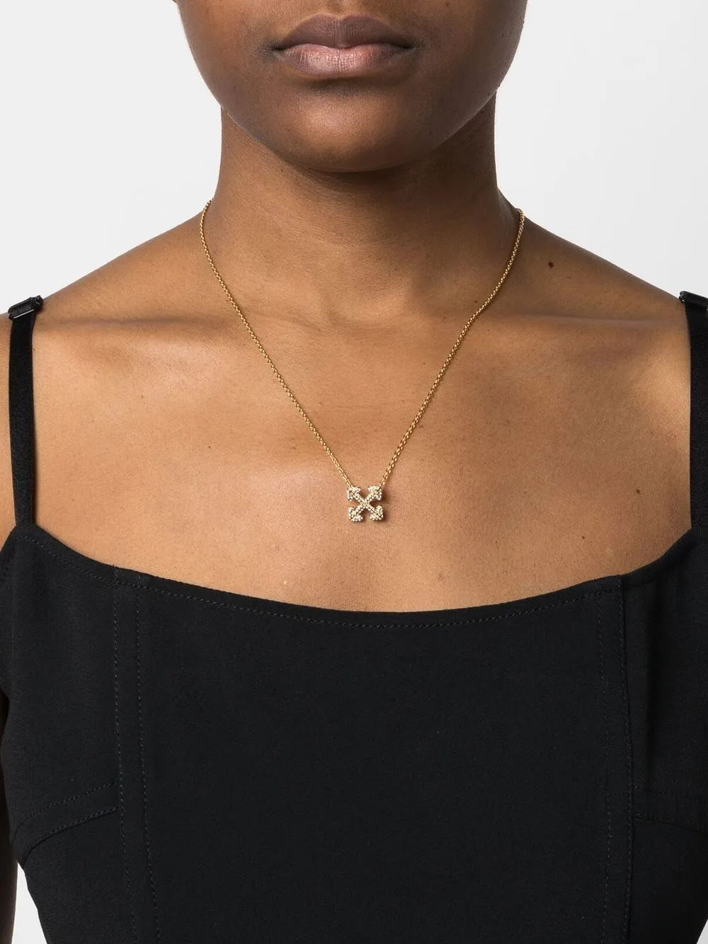Women Off-White Arrows Crystal-embellished Necklace 2 Women Off-White Arrows Crystal-embellished Necklace - Image 2