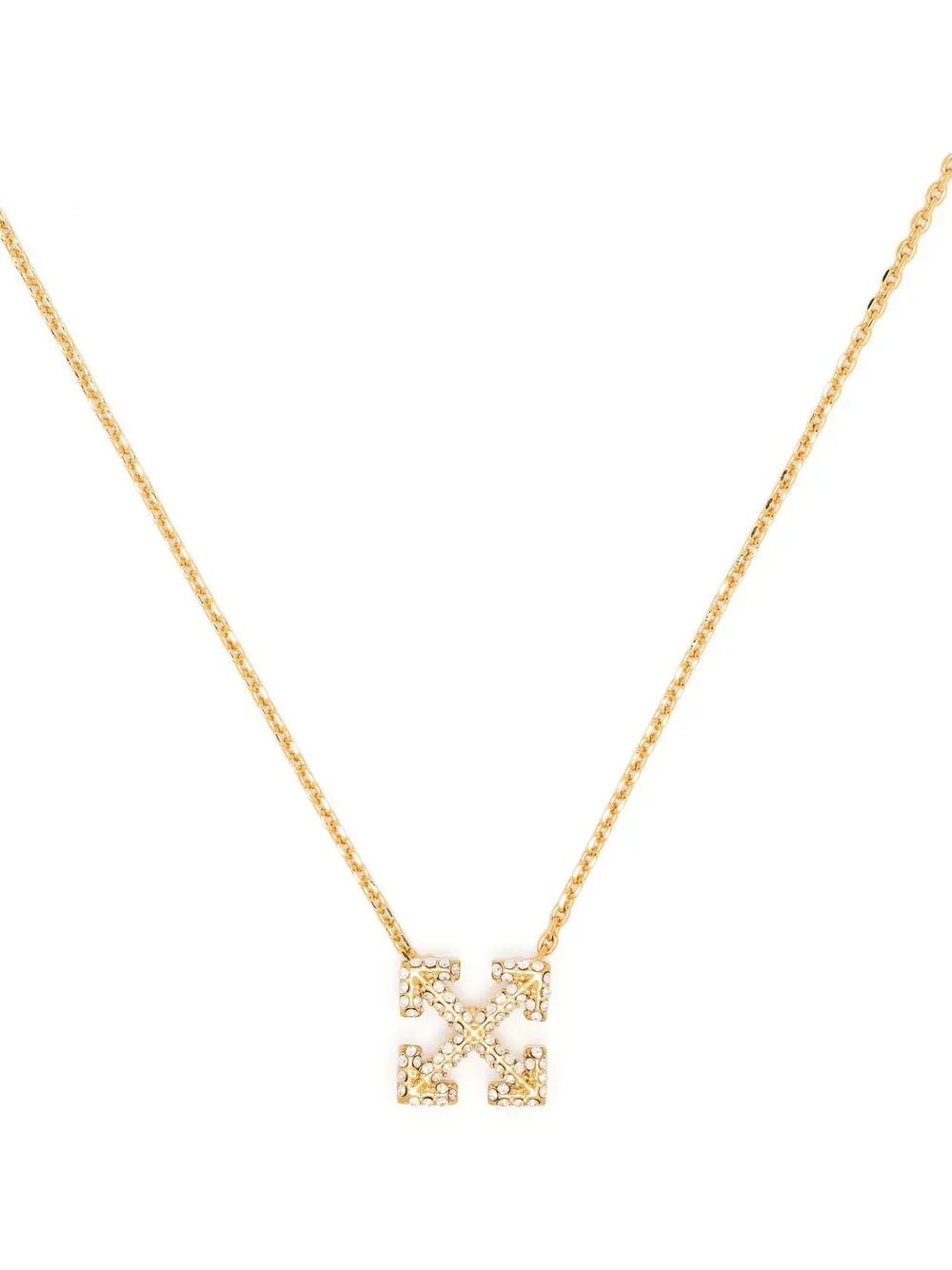 Women Off-White Arrows Crystal-embellished Necklace 1 Women Off-White Arrows Crystal-embellished Necklace