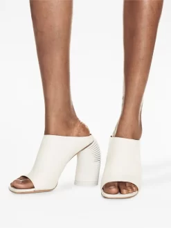 Women Off-White Spring Leather Mules -Off-White 19779356 44442838 1000