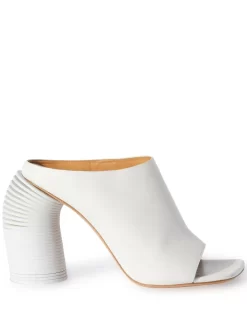 Women Off-White Spring Leather Mules