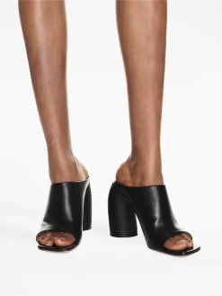 Women Off-White Open-toe Leather Mules -Off-White 19780322 44495647 1000