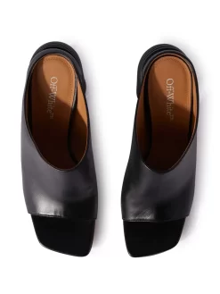 Women Off-White Open-toe Leather Mules -Off-White 19780322 44495649 1000