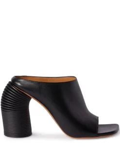 Women Off-White Open-toe Leather Mules