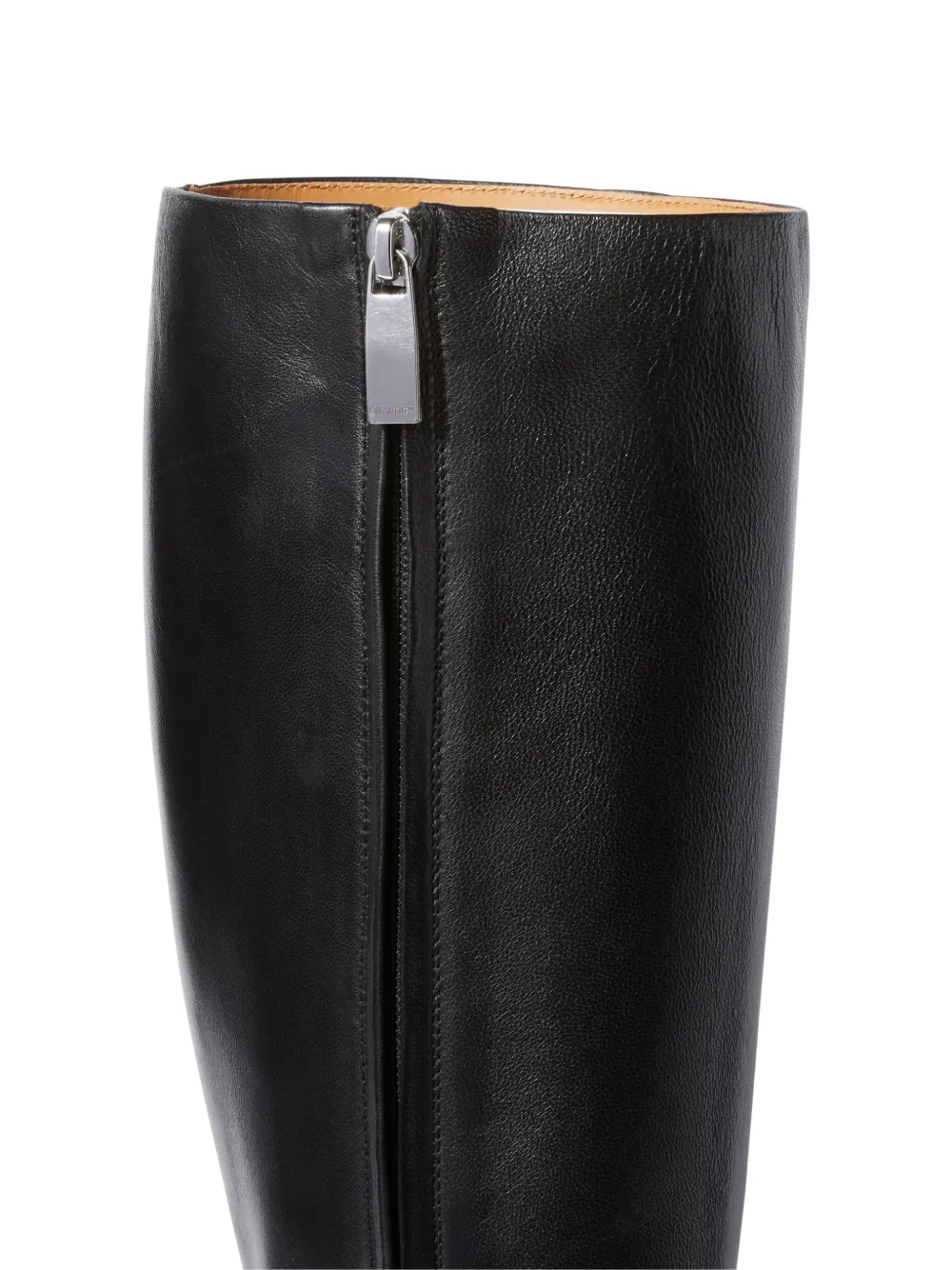 Women Off-White Runway Square-toe Leather Boots 4 Women Off-White Runway Square-toe Leather Boots - Image 4