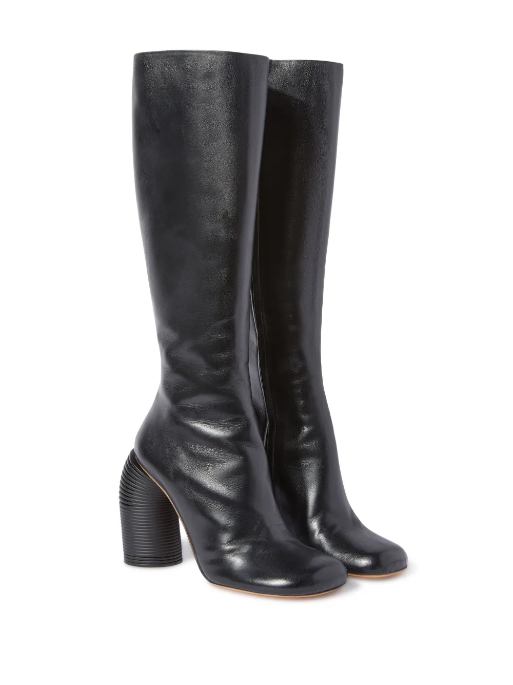 Women Off-White Runway Square-toe Leather Boots 2 Women Off-White Runway Square-toe Leather Boots - Image 2