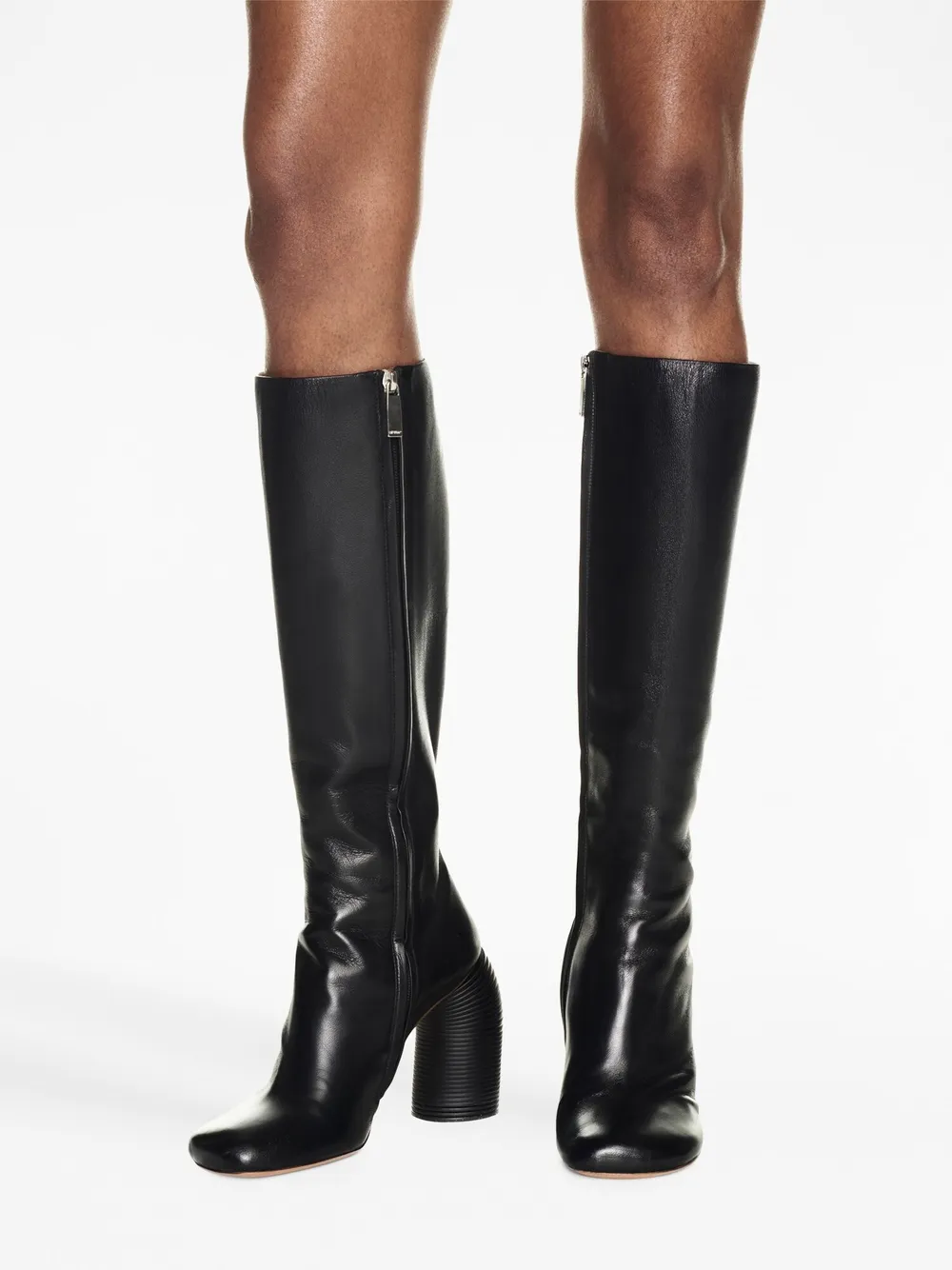 Women Off-White Runway Square-toe Leather Boots 5 Women Off-White Runway Square-toe Leather Boots - Image 5