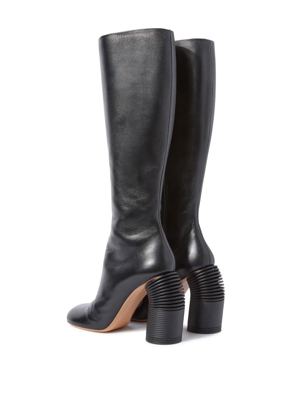 Women Off-White Runway Square-toe Leather Boots 3 Women Off-White Runway Square-toe Leather Boots - Image 3